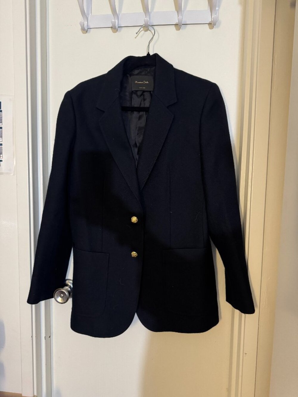 Massimo Dutti Navy Wool Blazer – EU 40 / US 8 NWOT